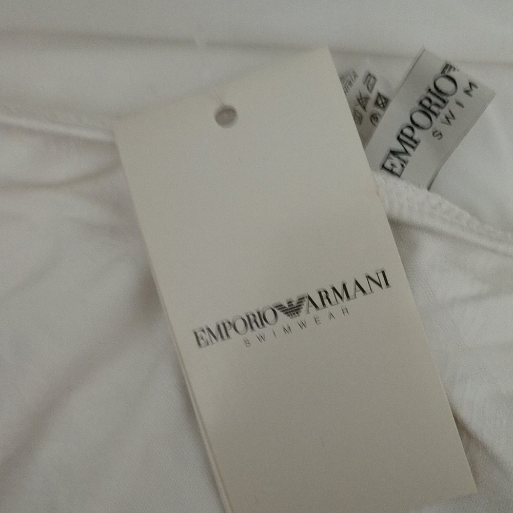 #3 ARMANI Logo Embossed White NWT Monokini HOSTPICK COPY - Picture 6 of 8